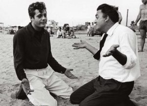 Federico Fellini e Marcello Mastroianni