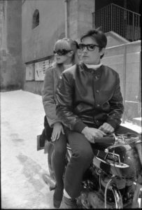 Marianne Faithfull and Alain Delon in ‘The Girl on a Motorcycle’, 1968