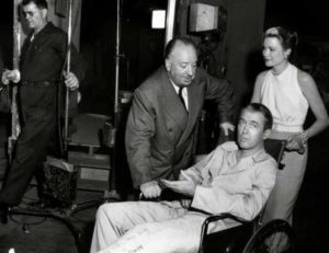 Alfred Hitchcock, Grace Kelly e James Stewart